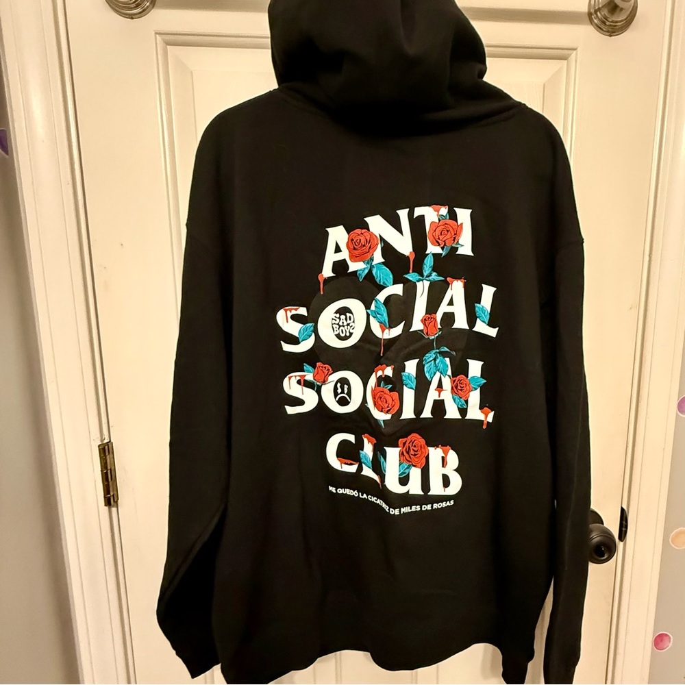 Anti Social Social Club + SadBoyz “Miles De Rosas” hoodie - NWT